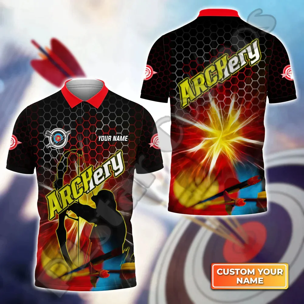 Custom Name Mesh Breathable Archery Archer Shooter Vintage Tattoo 3DPrint Harajuku Summer Streetwear Short Sleeves Polo Shirts X
Custom Name Mesh Breathable Archery Archer Shooter Vintage Tattoo 3DPrint Harajuku Summer Streetwear Short Sleeves Polo Shirts X