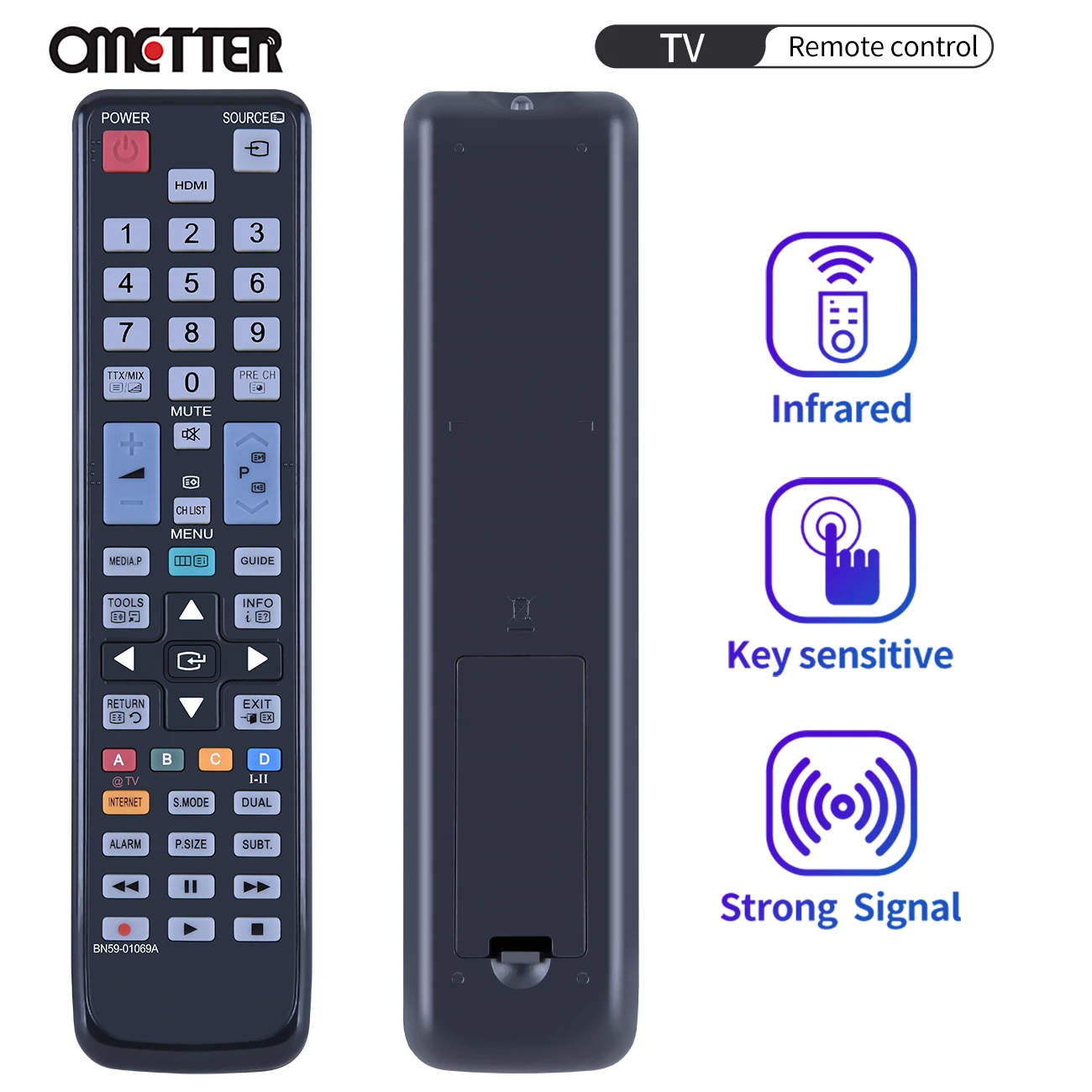New BN59-01069A Remote Control for SAMSUNG 3D TV LE32C457C6H LE32C650 LE32C652 LE32C654 LE37C650 LE37C652 LE37C654 LE40C530 LE40 
New BN59-01069A Remote Control for SAMSUNG 3D TV LE32C457C6H LE32C650 LE32C652 LE32C654 LE37C650 LE37C652 LE37C654 LE40C530 LE40