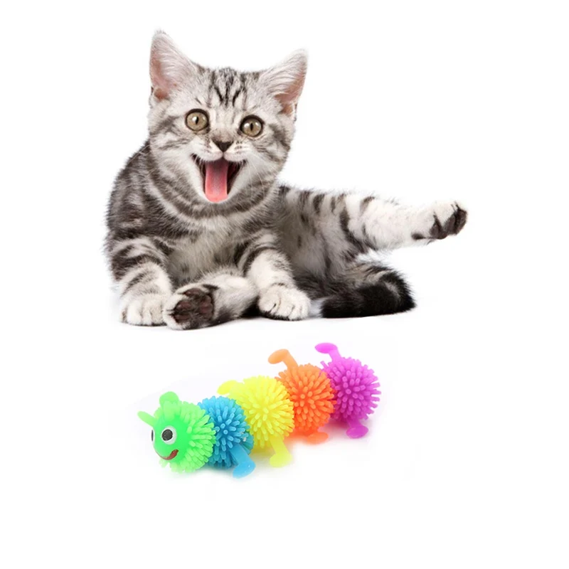 Pet Cat Toys Soft Rubber caterpillar Shape Animal Trick Toys Animal Kitten Playing Toys Cat Pet Accessories new
Pet Cat Toys Soft Rubber caterpillar Shape Animal Trick Toys Animal Kitten Playing Toys Cat Pet Accessories new