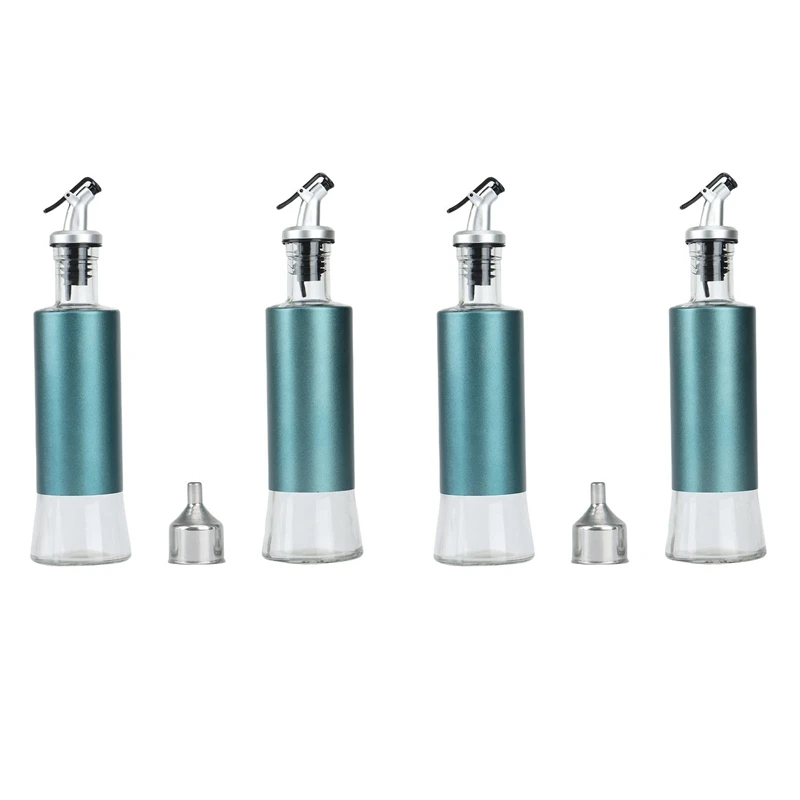 4Pcs 300ML Vinegar Sauce Boat Olive Oil Bottle Glass Liquor Dispenser Leakproof Seasoning Organizer for Kitchen
4Pcs 300ML Vinegar Sauce Boat Olive Oil Bottle Glass Liquor Dispenser Leakproof Seasoning Organizer for Kitchen