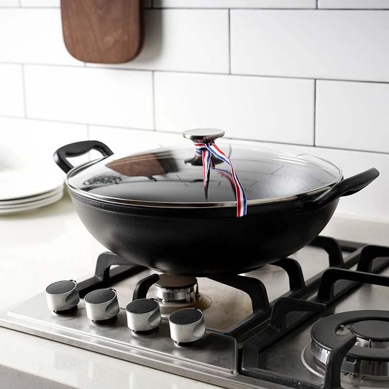 Wok Enamel Less Lampblack Cast Chinese Uncoated Iron Pot Induction Cooker Open Flame Universal
Wok Enamel Less Lampblack Cast Chinese Uncoated Iron Pot Induction Cooker Open Flame Universal