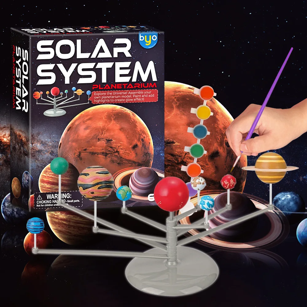 Children's solar system painted toys manual diy planetary model graffiti colored toy set
Children's solar system painted toys manual diy planetary model graffiti colored toy set