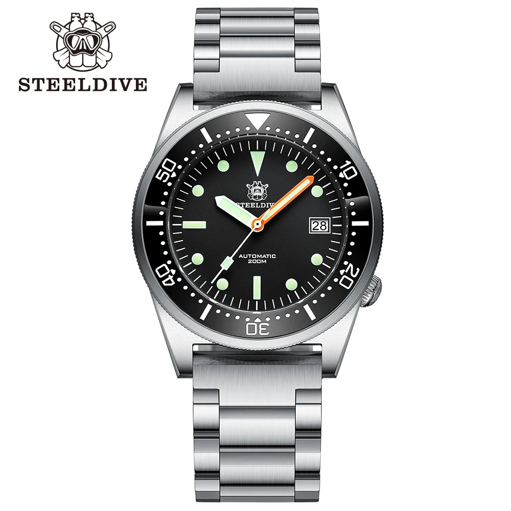STEELDIVE SD1979 Classic Mechanical Watch 200M Waterproof NH35 Automatic Movement Frosted Case Super Luminous Wristwatch For Men
STEELDIVE SD1979 Classic Mechanical Watch 200M Waterproof NH35 Automatic Movement Frosted Case Super Luminous Wristwatch For Men