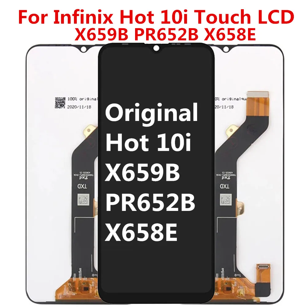Оригинальный X659 ЖК-дисплей для Infinix Hot 10i ЖК-дисплей кодирующий преобразователь сенсорного экрана в сборе X659B PR652B X658E запасная часть для ремонта ЖК-дисплея
Оригинальный X659 ЖК-дисплей для Infinix Hot 10i ЖК-дисплей кодирующий преобразователь сенсорного экрана в сборе X659B PR652B X658E запасная часть для ремонта ЖК-дисплея