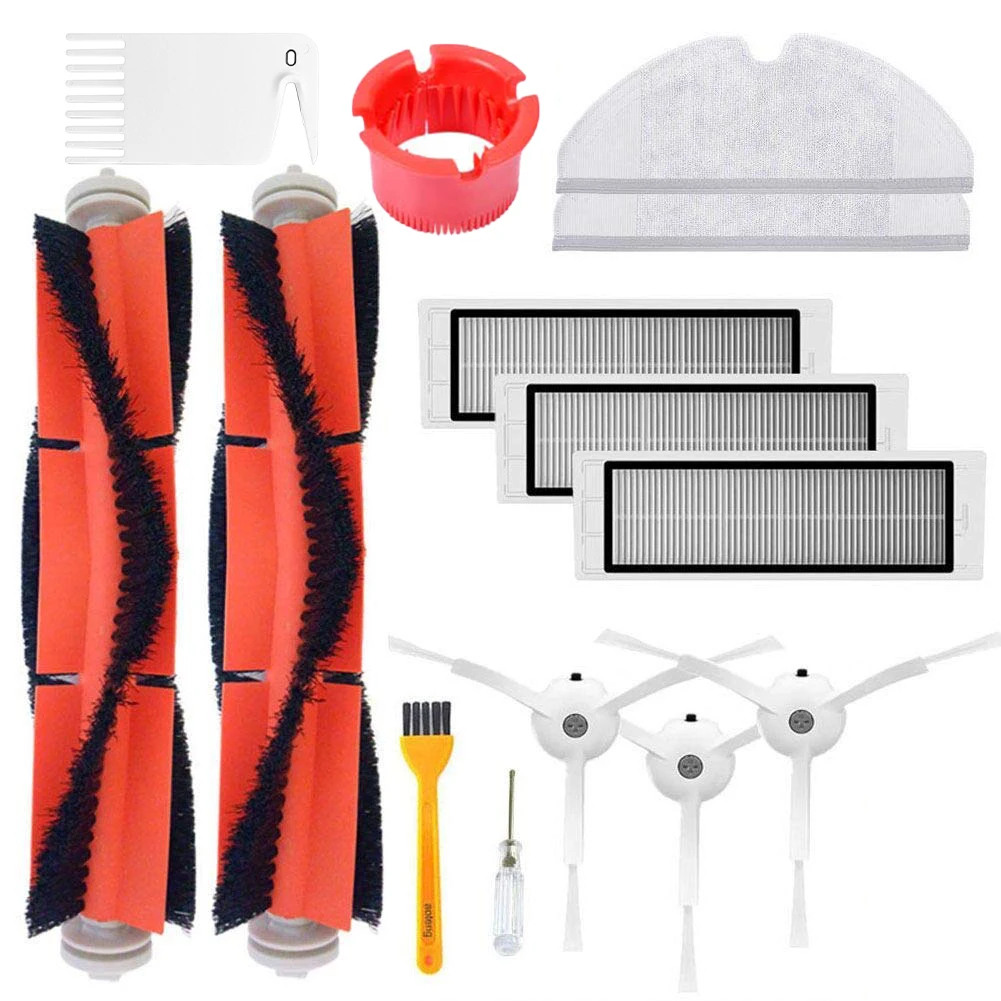 14PCS Main Brush With Hepa Filter And Side Brush For Xiaomi Mi Robot s50 s51 Roborock2 Vacuum Cleaner Accessories Wholesale 
14PCS Main Brush With Hepa Filter And Side Brush For Xiaomi Mi Robot s50 s51 Roborock2 Vacuum Cleaner Accessories Wholesale