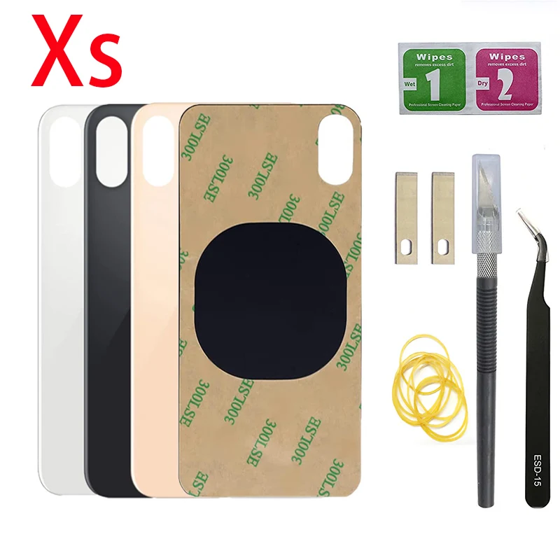 Big Hole Back Glass Replacement Cover For iPhone Xs 5.8-Inches All Carriers with 3M tape for Model A1920, A2097, A2098,A2099
Big Hole Back Glass Replacement Cover For iPhone Xs 5.8-Inches All Carriers with 3M tape for Model A1920, A2097, A2098,A2099