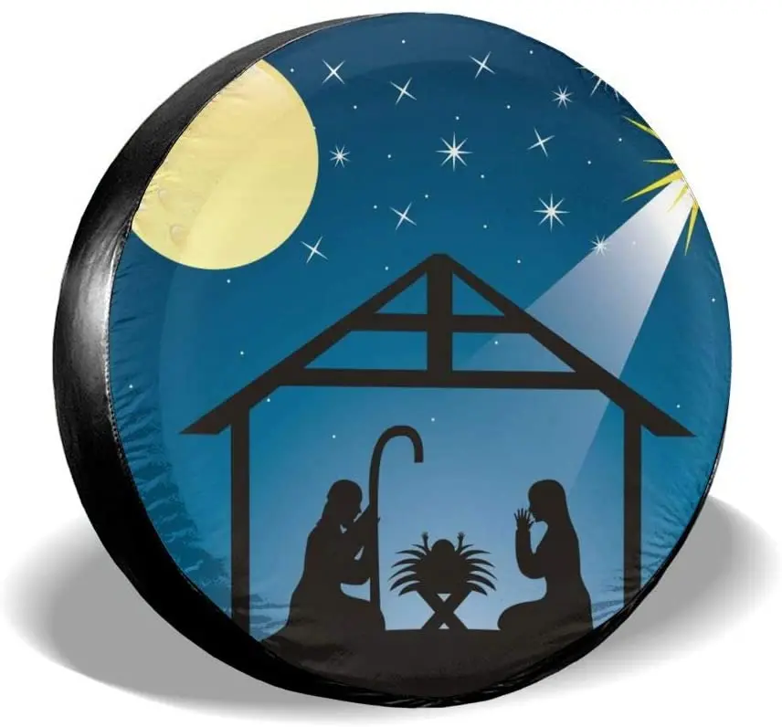 Dujiea Christmas Nativity Spare Tire COVER CAR, Universal Wheel Tire COVER CAR Waterproof Dust-Proof Tire Protectors for Car
Dujiea Christmas Nativity Spare Tire COVER CAR, Universal Wheel Tire COVER CAR Waterproof Dust-Proof Tire Protectors for Car