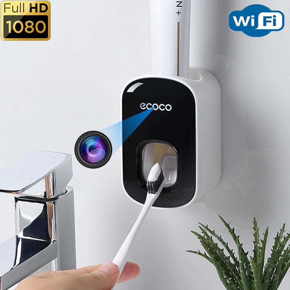 Wifi Mini Camera HD 1080P 2 In 1 Automatic Toothpaste Squeezer Wall Mount Toothpaste Dispenser Home Video Camera
Wifi Mini Camera HD 1080P 2 In 1 Automatic Toothpaste Squeezer Wall Mount Toothpaste Dispenser Home Video Camera