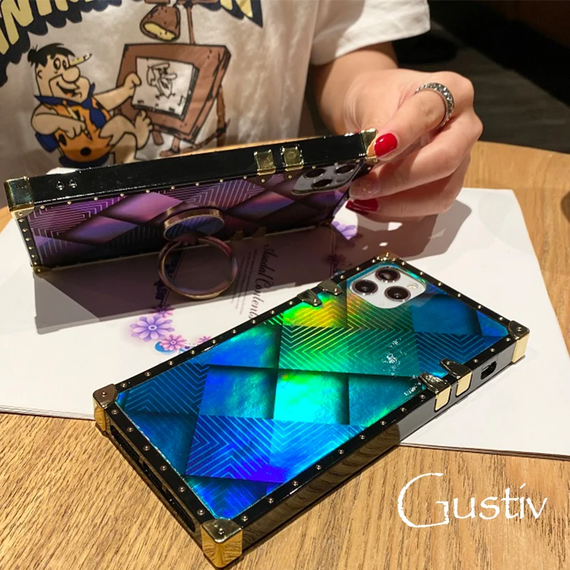 New Case For iPhone 14 Pro Max Luxury Blu-ray Geometric Lattice Phone Soft Cases For Samsung S22 Ultra Plus with Ring Holder
New Case For iPhone 14 Pro Max Luxury Blu-ray Geometric Lattice Phone Soft Cases For Samsung S22 Ultra Plus with Ring Holder