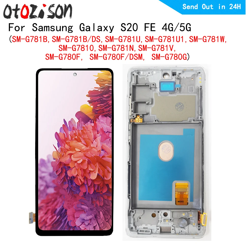 AMOLED-экран 6 5 дюйма для Samsung Galaxy S20 FE 4G 5G G780 G781 ЖК-дисплей сенсорная панель