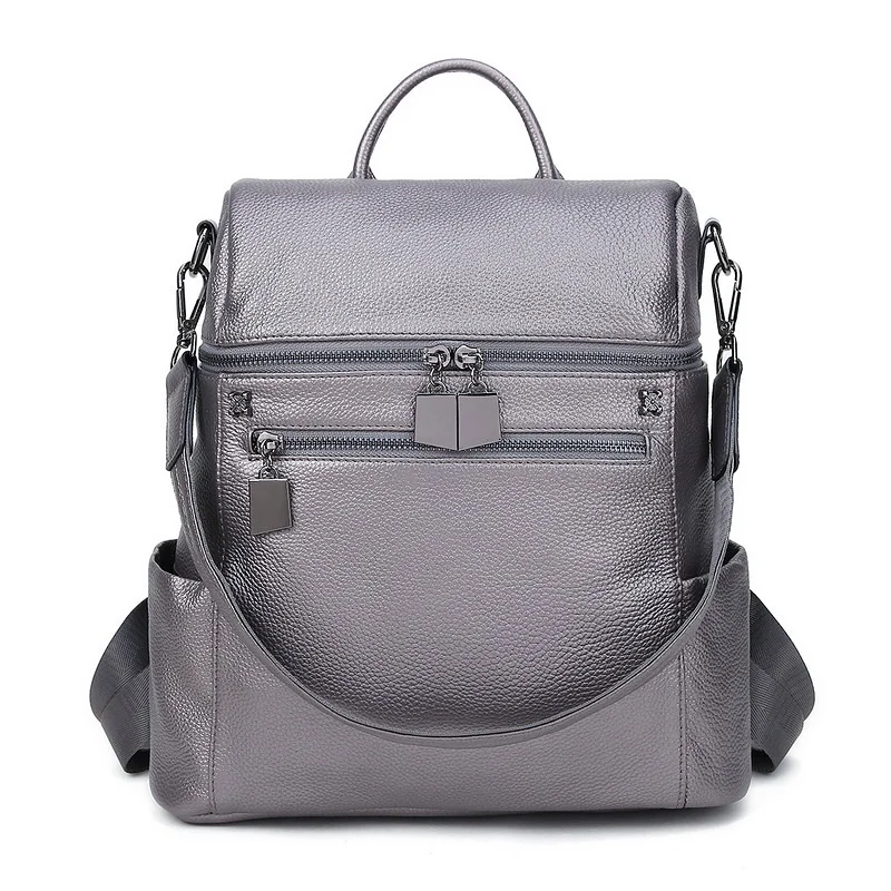 Special Price 100% Genuine Cowhide Leather Women's Backpacks Designer Female Lady Backpack Cowhide White Silver Gray Book Bag
Special Price 100% Genuine Cowhide Leather Women's Backpacks Designer Female Lady Backpack Cowhide White Silver Gray Book Bag