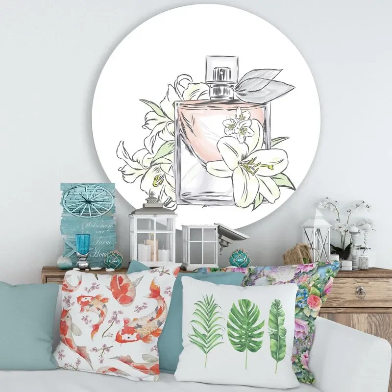 'Bouquet of Flowers and Perfume Bottle II' Traditional Circle Metal Wall Art 36x36 - Disc of 36
'Bouquet of Flowers and Perfume Bottle II' Traditional Circle Metal Wall Art 36x36 - Disc of 36