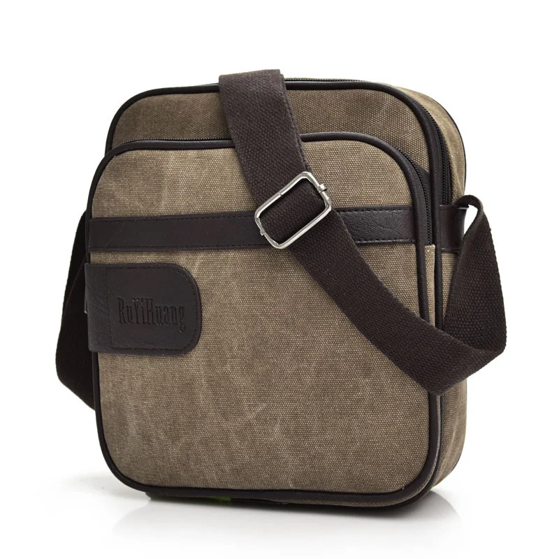 

Сумка YUTUO мужская деловая, повседневная винтажная многофункциональная саквояж, холщовая дорожная сумочка-мессенджер на плечо