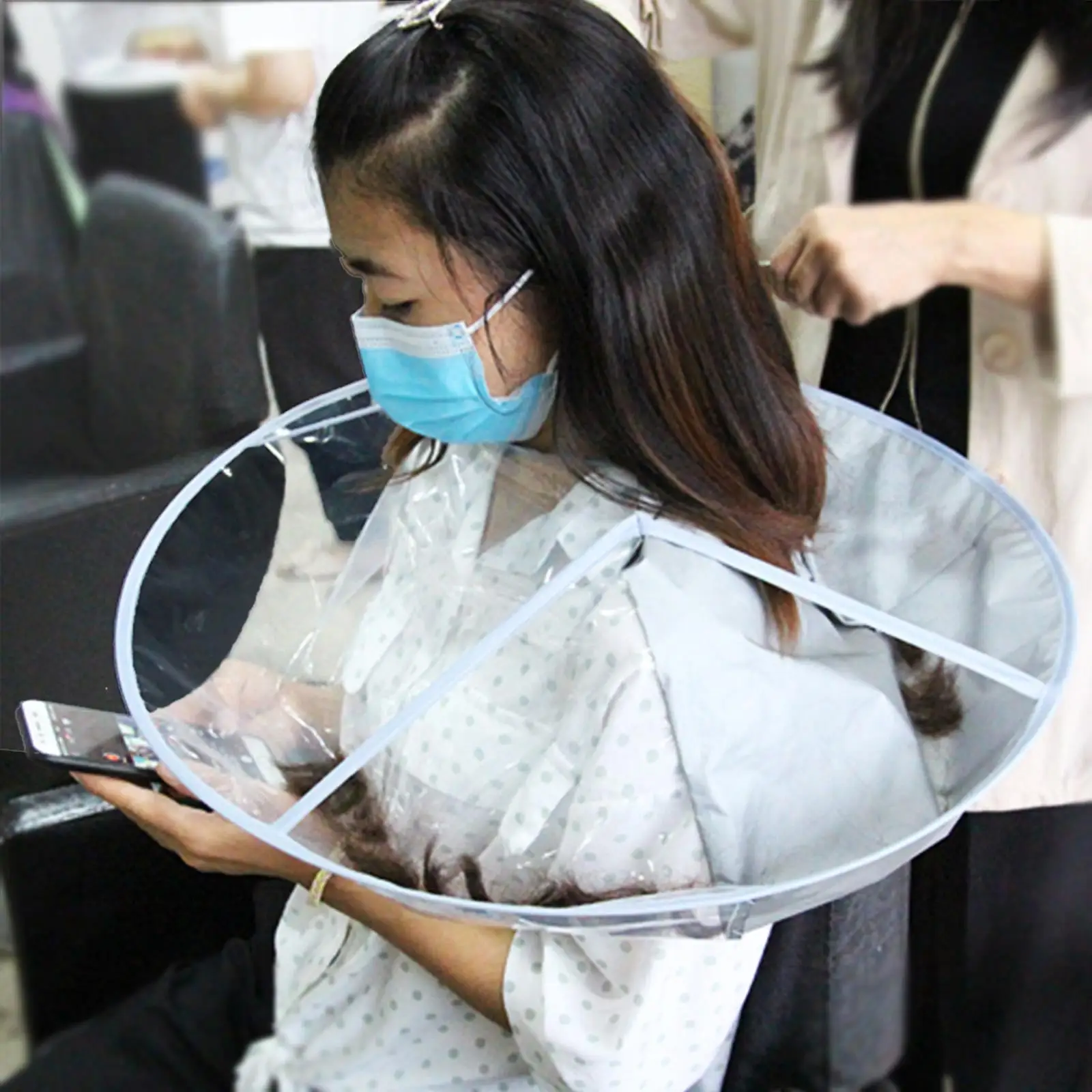 Umbrella Design Barber Styling Cape Hairdressing Salon Professional Hair Dyeing Haircut Cloth for Beauty Hairdresser Household 
Umbrella Design Barber Styling Cape Hairdressing Salon Professional Hair Dyeing Haircut Cloth for Beauty Hairdresser Household