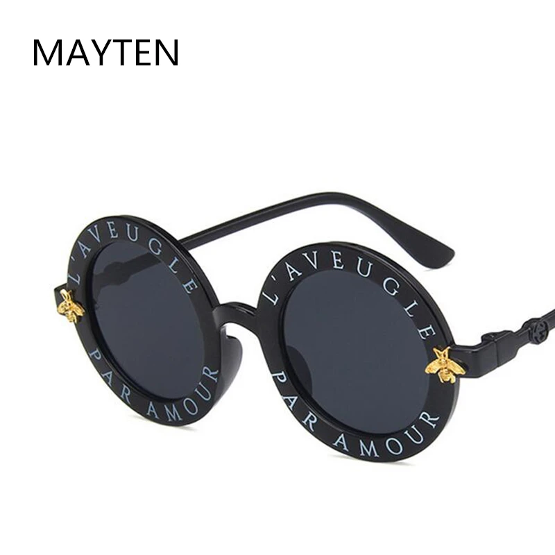 Очки солнцезащитные круглые для мальчиков и девочек, модные темные очки с Пчелой, для покупок на улице
Очки солнцезащитные круглые для мальчиков и девочек, модные темные очки с Пчелой, для покупок на улице