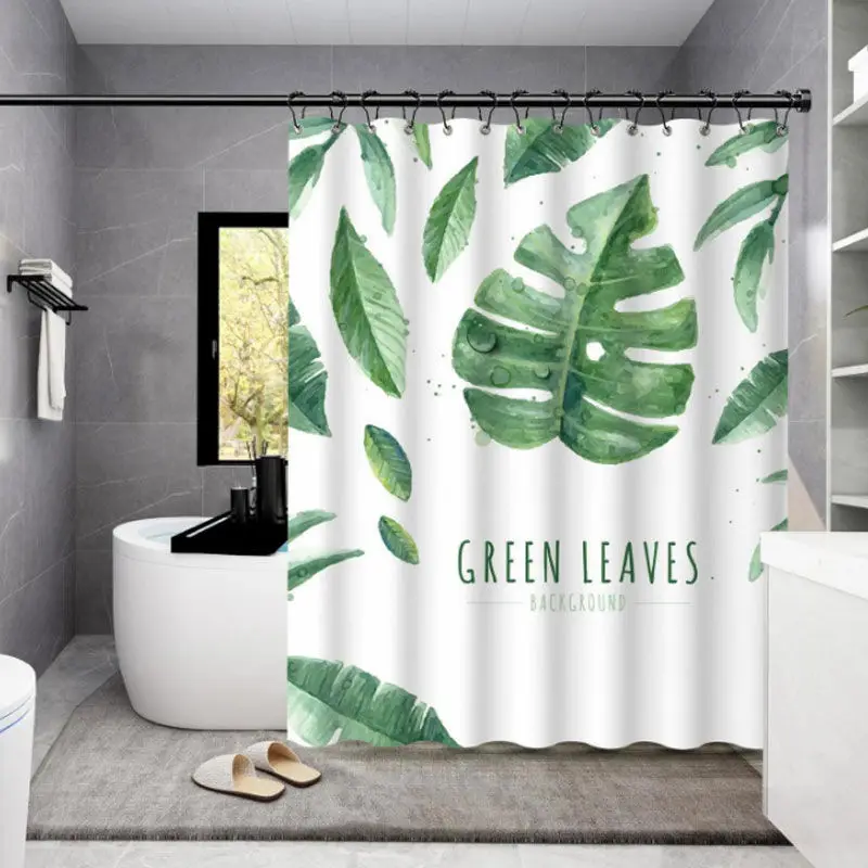 Shower Curtains 180cm Leaves Palm Printed Green Curtain for Bathroom Water Repellent Casual Farmhouse Bath Decorative 71 Inches
Shower Curtains 180cm Leaves Palm Printed Green Curtain for Bathroom Water Repellent Casual Farmhouse Bath Decorative 71 Inches