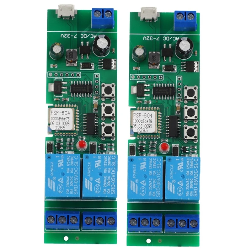 2X For Ewelink Wireless Wifi Smart Home Switch Module Wifi Inching Relay Momentary/Interlock For Alexa Google Home IFTTT
2X For Ewelink Wireless Wifi Smart Home Switch Module Wifi Inching Relay Momentary/Interlock For Alexa Google Home IFTTT