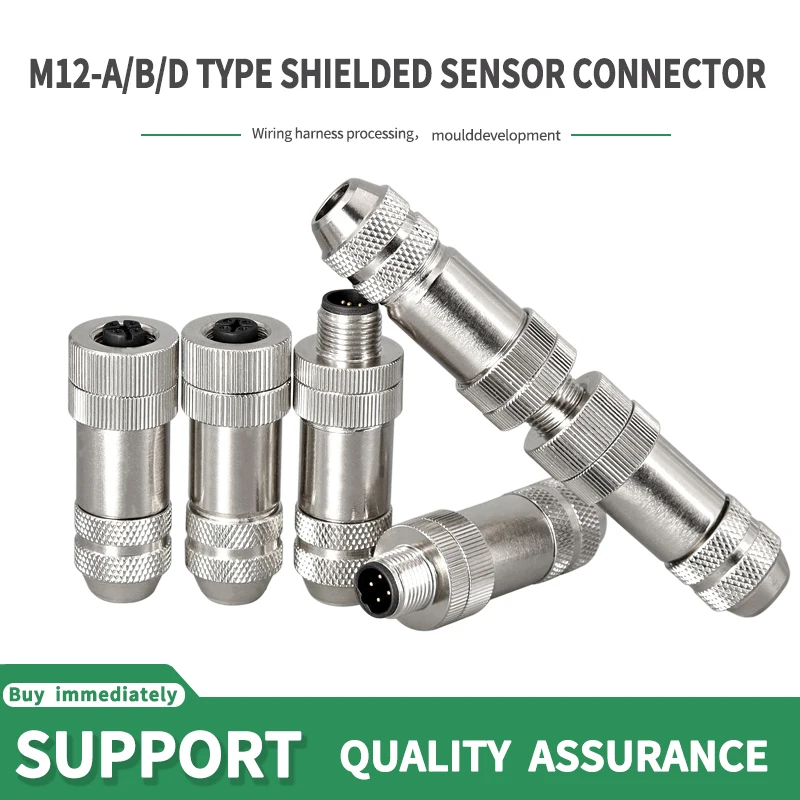 5/10/20 pcs M12-4/5/6/8/12/17 pin shielded sensor connector male female metal assembly aviation plug
5/10/20 pcs M12-4/5/6/8/12/17 pin shielded sensor connector male female metal assembly aviation plug