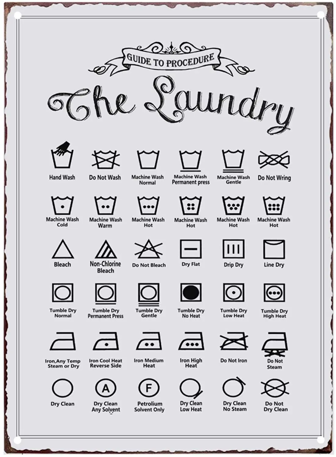 New Rustic Guide To Procedure The Laundry Retro Tin Sign Country Farmhouse Home Decor For Laundry Room, Washroom, Bathroom
New Rustic Guide To Procedure The Laundry Retro Tin Sign Country Farmhouse Home Decor For Laundry Room, Washroom, Bathroom
