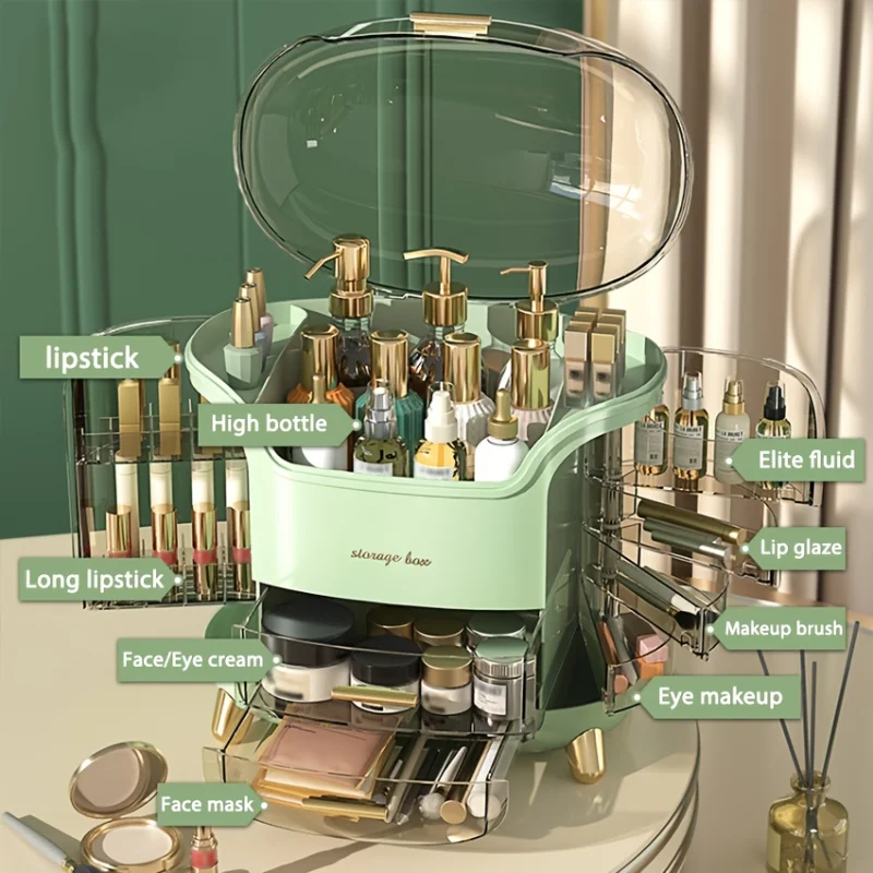 Cosmetic Storage Box Dustproof Desktop Cosmetic Box Lipstick Organizer Storage Cabinet Skin Care Rack
Cosmetic Storage Box Dustproof Desktop Cosmetic Box Lipstick Organizer Storage Cabinet Skin Care Rack