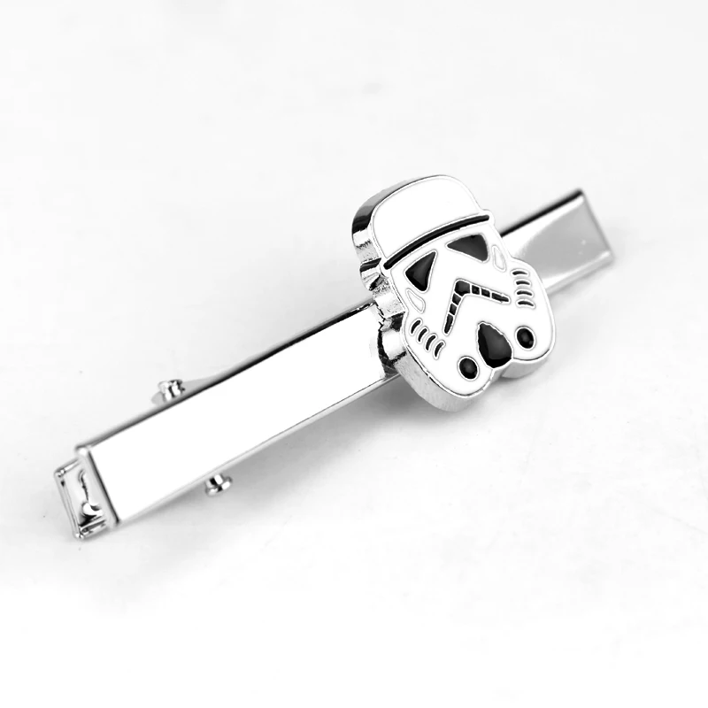 Sci-fi Movie Star Wars Tie Clips Imperial Stormtrooper Helmet Badge Tie Bar Men's Metal Necktie Clip Suit Jewelry Accessories 
Sci-fi Movie Star Wars Tie Clips Imperial Stormtrooper Helmet Badge Tie Bar Men's Metal Necktie Clip Suit Jewelry Accessories