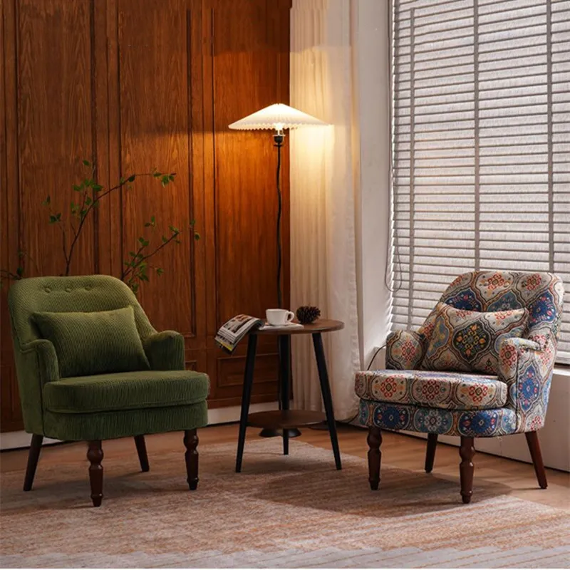 Nordic Single Sofa Chair Living Room Home Luxury Furniture Modern Simple Bedroom Retro Solid Wood Combination Corduroy Chair
Nordic Single Sofa Chair Living Room Home Luxury Furniture Modern Simple Bedroom Retro Solid Wood Combination Corduroy Chair