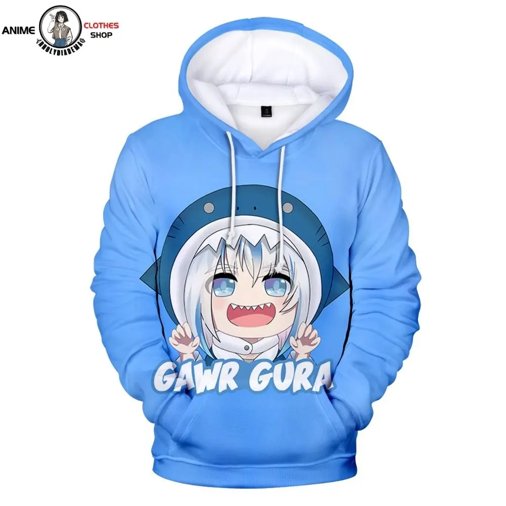 Толстовка Gawr Gura с 3D рисунком, свитшот, пуловер в стиле хип-хоп на весну и осень, новая японская модная мультяшная толстовка с изображением ма...
Толстовка Gawr Gura с 3D рисунком, свитшот, пуловер в стиле хип-хоп на весну и осень, новая японская модная мультяшная толстовка с изображением ма...