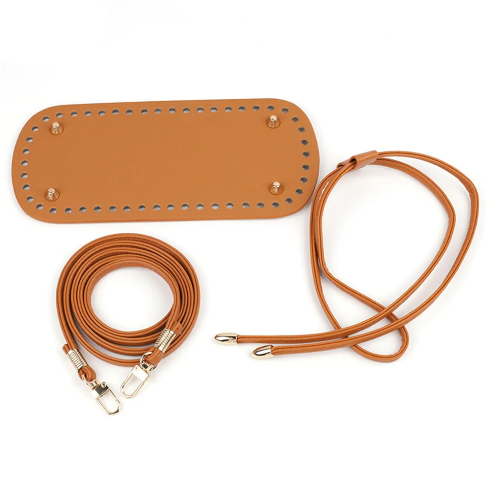 3pcs/Set Bag Bottom Shaper Diy Knitting Crochet Pu Leather Handbag Purse Base With Bottom Strap String Bucket Bag Accessories
3pcs/Set Bag Bottom Shaper Diy Knitting Crochet Pu Leather Handbag Purse Base With Bottom Strap String Bucket Bag Accessories