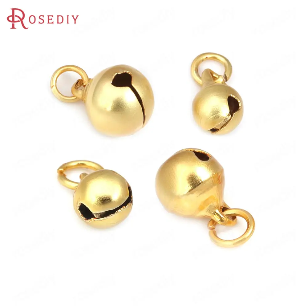 Латунные бусины-колокольчики для браслетов, 5/6/8/10 мм 
Латунные бусины-колокольчики для браслетов, 5/6/8/10 мм