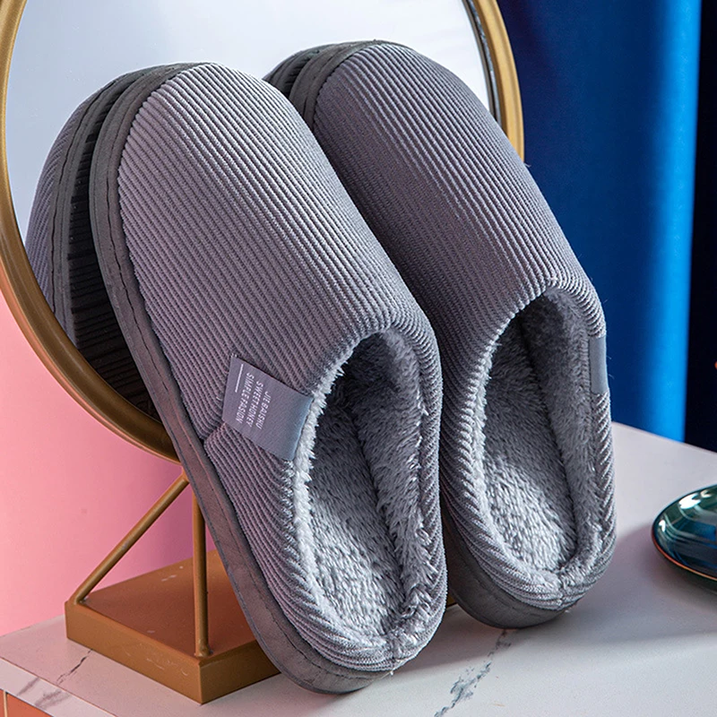 Winter Warm Slippers Polyester Cotton Women Men Home Shoes Indoor Slides Corduroy Couple Slipper Female Shoes Simple Non-slip
Winter Warm Slippers Polyester Cotton Women Men Home Shoes Indoor Slides Corduroy Couple Slipper Female Shoes Simple Non-slip