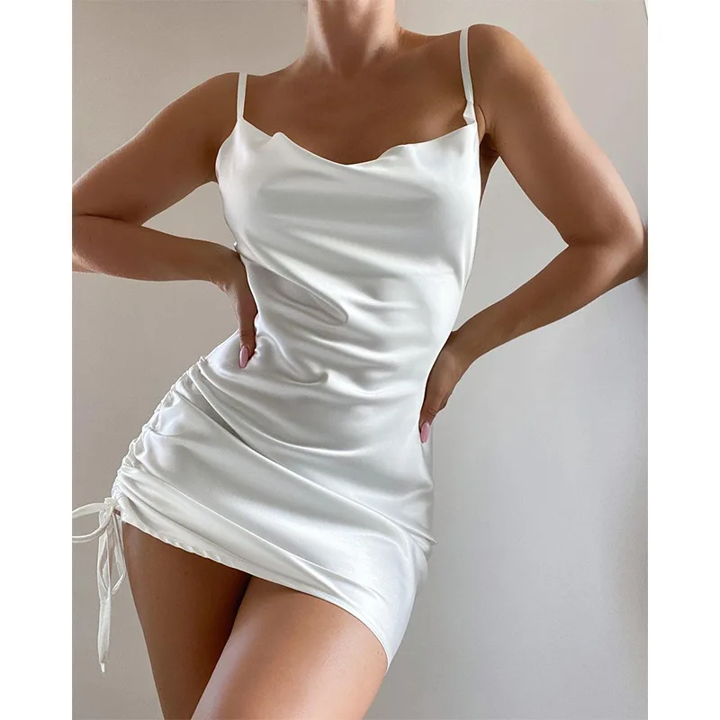 Spring and Summer Fashion Irregular Pleated Dresses Women Mini Dress 2022 Women's Temperament Nightclub Sexy Drawstring Dress
Spring and Summer Fashion Irregular Pleated Dresses Women Mini Dress 2022 Women's Temperament Nightclub Sexy Drawstring Dress