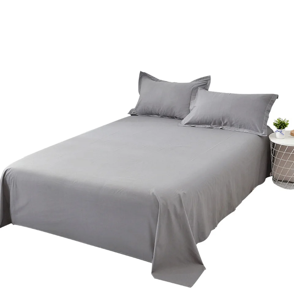 Grey Bed Sheet Bed Lines Cover Home Textile Printing Solid Color Flat Sheets Combed Cotton For King Queen Size 2 People 150
Grey Bed Sheet Bed Lines Cover Home Textile Printing Solid Color Flat Sheets Combed Cotton For King Queen Size 2 People 150