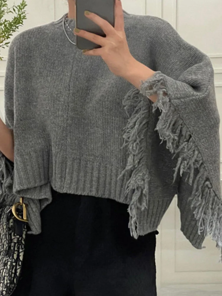 Sweet Women's Long Sleeve O-neck Pullover 2023 Spring Fashion Korean Tassels Knitwear Sweater Warm Beautiful Tops M179 
Sweet Women's Long Sleeve O-neck Pullover 2023 Spring Fashion Korean Tassels Knitwear Sweater Warm Beautiful Tops M179