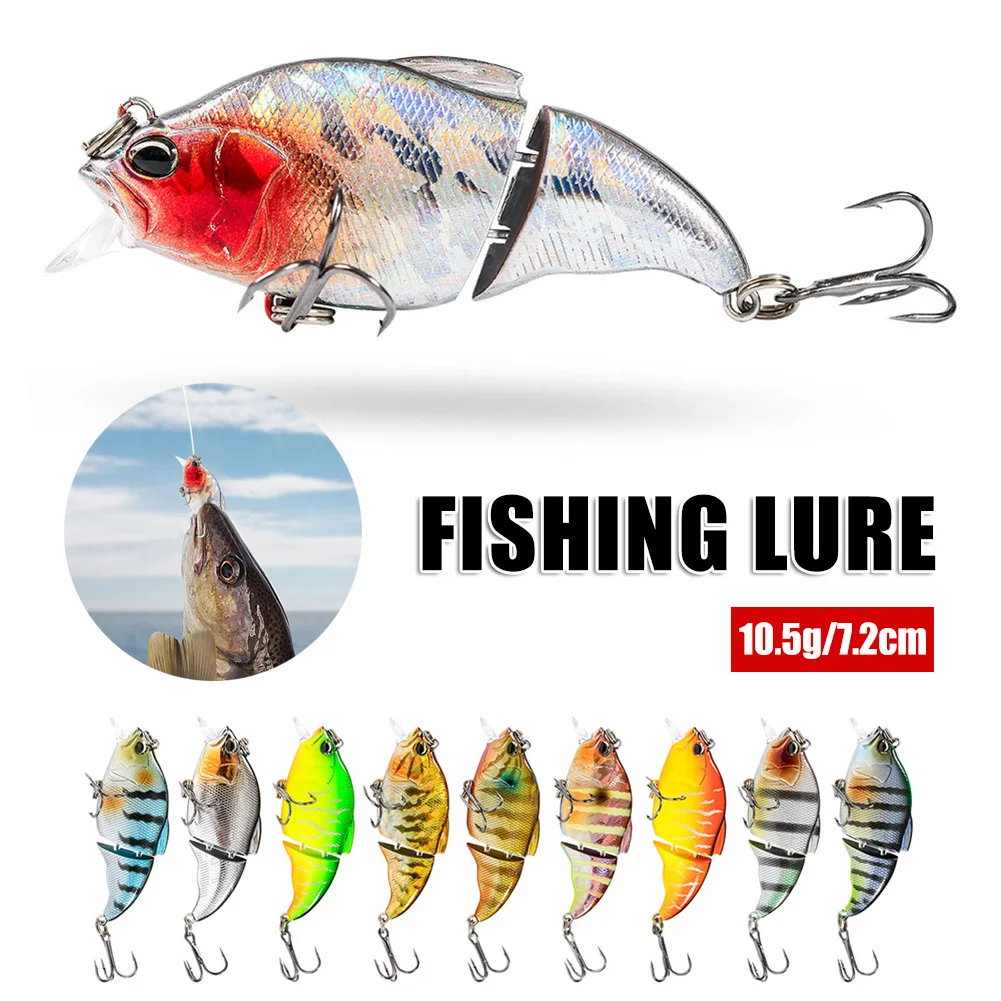 72mm 10.5g Fishing Lure Vibration Floating Lure Jointed Lure Artificial Swimming Lures For Bass Pike Perch Trout Tackle
72mm 10.5g Fishing Lure Vibration Floating Lure Jointed Lure Artificial Swimming Lures For Bass Pike Perch Trout Tackle