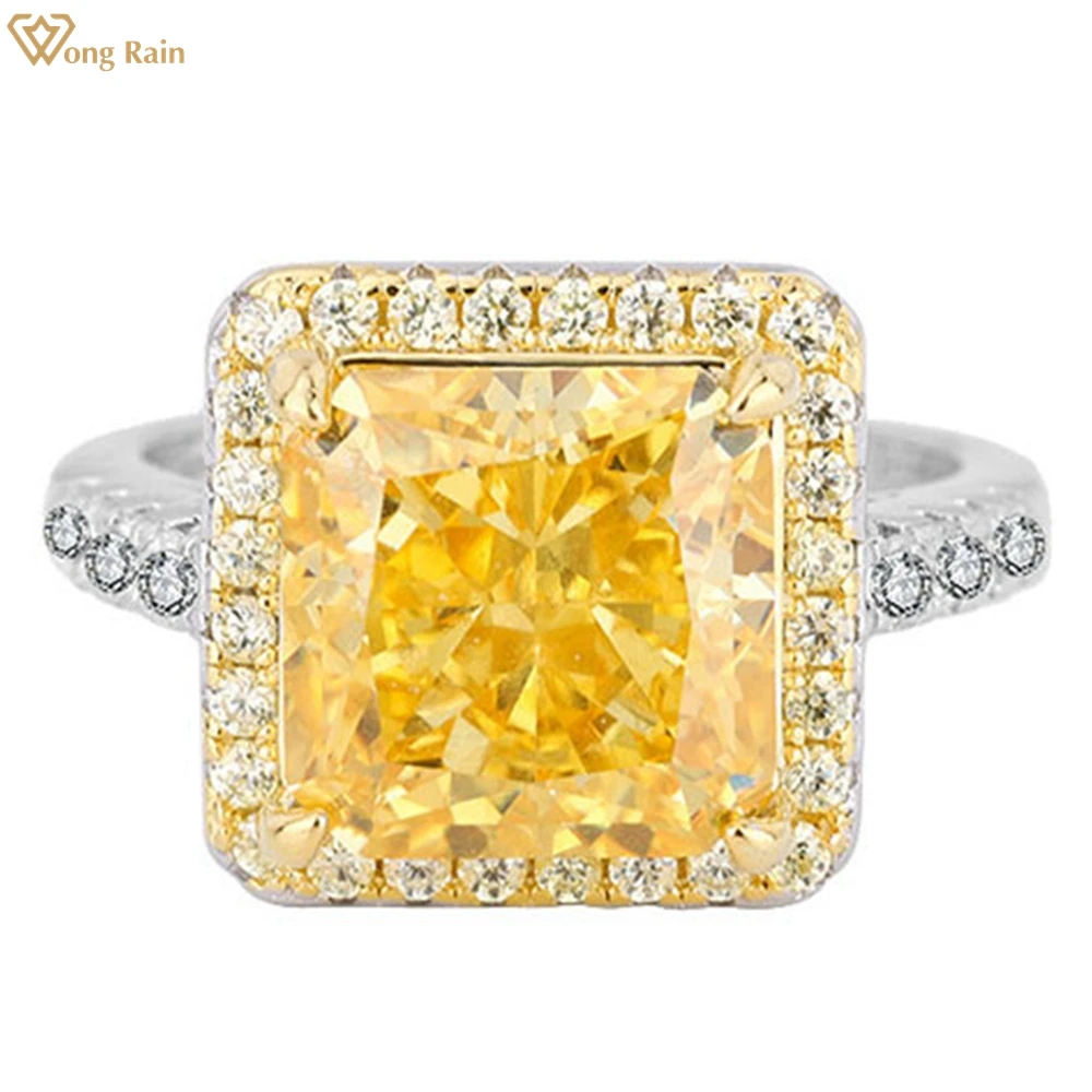 Wong Rain Luxury 925 Sterling Silver Crushed Ice Cut 10*10 MM Created Moissanite Gemstone Wedding Engagement Ring Fine Jewelry
Wong Rain Luxury 925 Sterling Silver Crushed Ice Cut 10*10 MM Created Moissanite Gemstone Wedding Engagement Ring Fine Jewelry