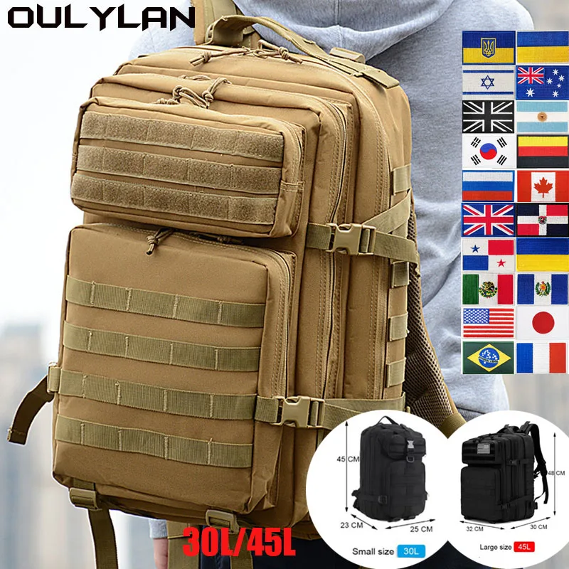 

OULYLAN 30L/50L Military Tactical Backpack 900D Nylon proofTrekking Bag Rucksacks Army Outdoor Sports Camping Hiking