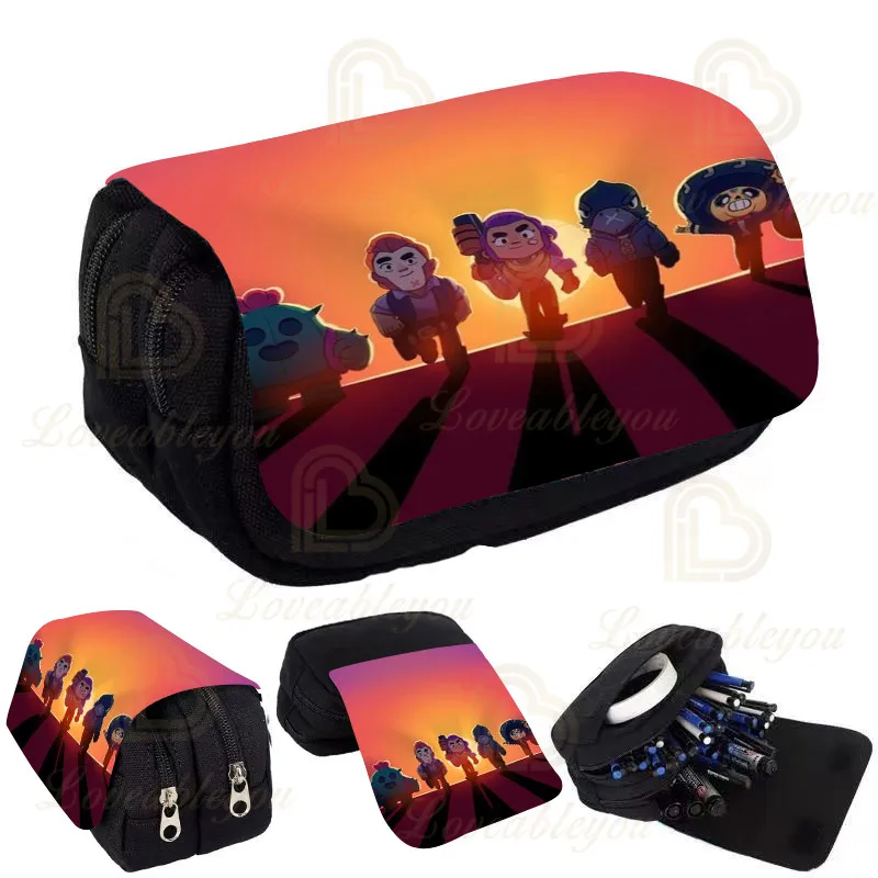 Kids Pencil Box Shoot Stars Print Pencil Case Game Canvas Stretch Double Layer Large Capacity Cute School Stationery
Kids Pencil Box Shoot Stars Print Pencil Case Game Canvas Stretch Double Layer Large Capacity Cute School Stationery