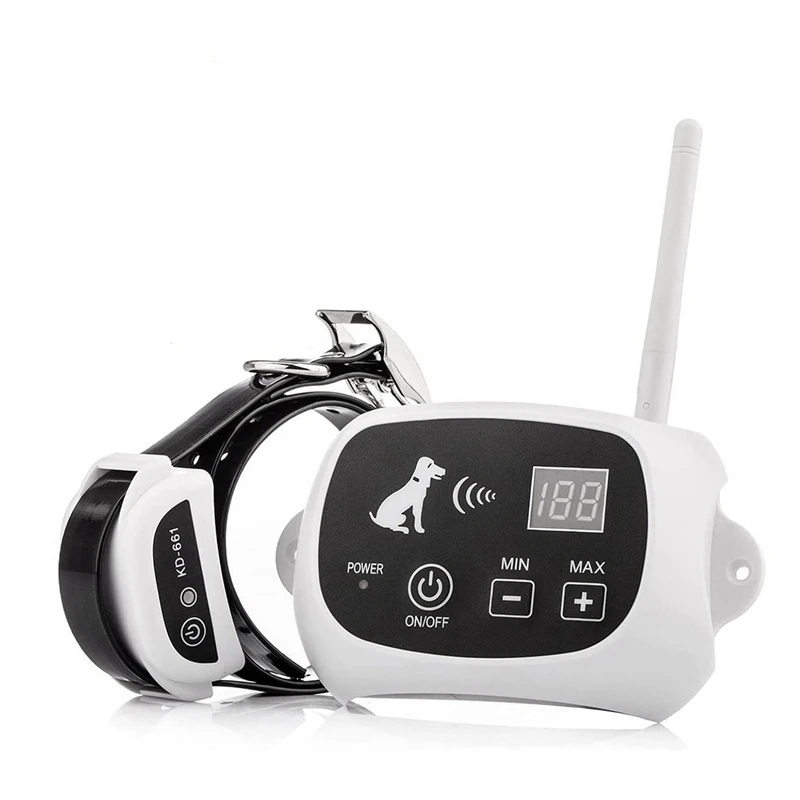 Wireless Dog Fence PET Dog Boundary Fence System Electric Wireless Pet Containment System Dog Trainer Waterproof US Plug
Wireless Dog Fence PET Dog Boundary Fence System Electric Wireless Pet Containment System Dog Trainer Waterproof US Plug