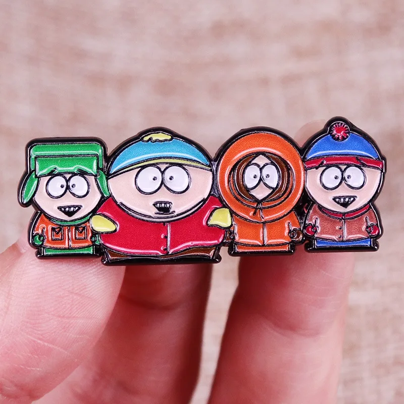 S-South Park Anime Movies Lapel Pins Backpack Jeans Enamel Brooch Pin Women Fashion Jewelry Gifts Cartoon Badges
S-South Park Anime Movies Lapel Pins Backpack Jeans Enamel Brooch Pin Women Fashion Jewelry Gifts Cartoon Badges