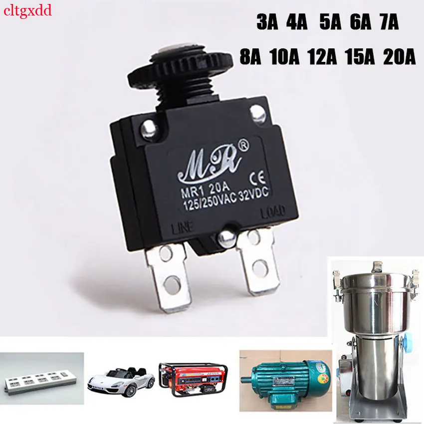 1PCSThermal switch circuit breaker overload protector 3A, 4A, 5A, 6A, 7A, 8A, 10A, 12A, 15A, 20A, overload switch
1PCSThermal switch circuit breaker overload protector 3A, 4A, 5A, 6A, 7A, 8A, 10A, 12A, 15A, 20A, overload switch