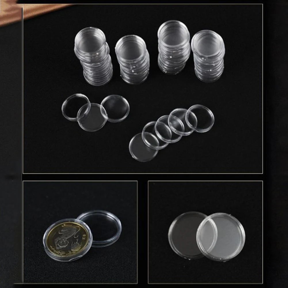 Collectors Coin Capsule Holders Large 100pcs Box Commemorative Plastic Round Small Supplies Transparent Durable
Collectors Coin Capsule Holders Large 100pcs Box Commemorative Plastic Round Small Supplies Transparent Durable