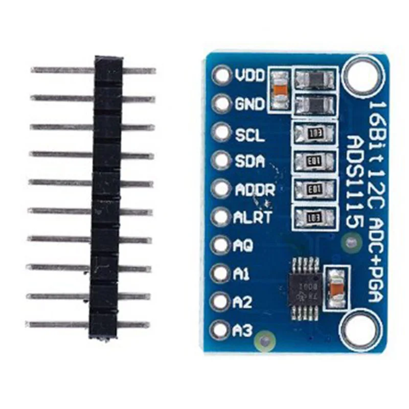 ADS1115 ADC ультра-компактный 16-точный модуль ADC макетная плата с усилителем усиления (10 шт.)
ADS1115 ADC ультра-компактный 16-точный модуль ADC макетная плата с усилителем усиления (10 шт.)