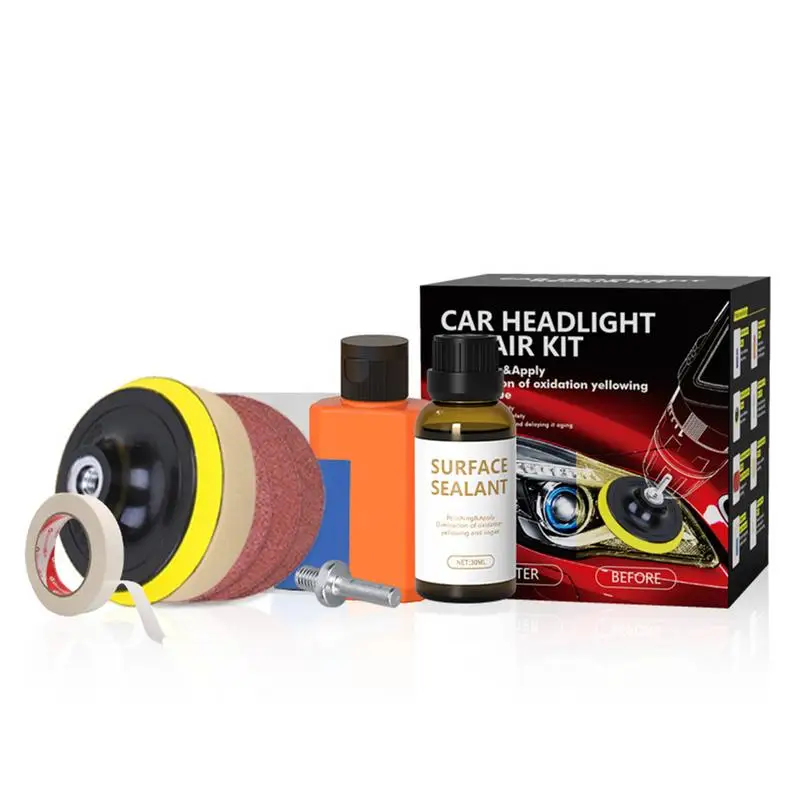 Headlight Polishing Kit Liquid Polymer Fluid For Headlight Repair Kit Headlight Polishing Headlight Restoration Kit
Headlight Polishing Kit Liquid Polymer Fluid For Headlight Repair Kit Headlight Polishing Headlight Restoration Kit