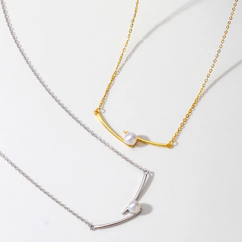 Pearl S925 Silver Chopstick Necklace Women's Collarbone Chain Design Unique Stylish Elegant Simple Pendant Choker Gift
Pearl S925 Silver Chopstick Necklace Women's Collarbone Chain Design Unique Stylish Elegant Simple Pendant Choker Gift