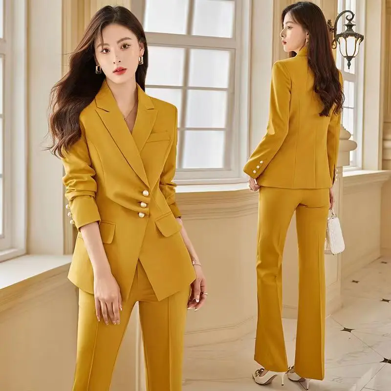 Wholesale and Spot Japanese and Korean Fashion Clothing Green Blue Autumn and Winter New Women's Business Suit Pants 2 Pieces
Wholesale and Spot Japanese and Korean Fashion Clothing Green Blue Autumn and Winter New Women's Business Suit Pants 2 Pieces