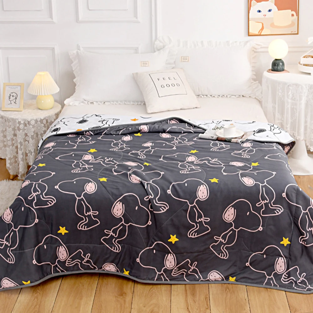 Anime Snoopys Cartoon Spring Summer Quilt Kawaii Washed Cotton Soft Skin Friendly Comfortable Thin Comforter Adults Kids Gifts
Anime Snoopys Cartoon Spring Summer Quilt Kawaii Washed Cotton Soft Skin Friendly Comfortable Thin Comforter Adults Kids Gifts