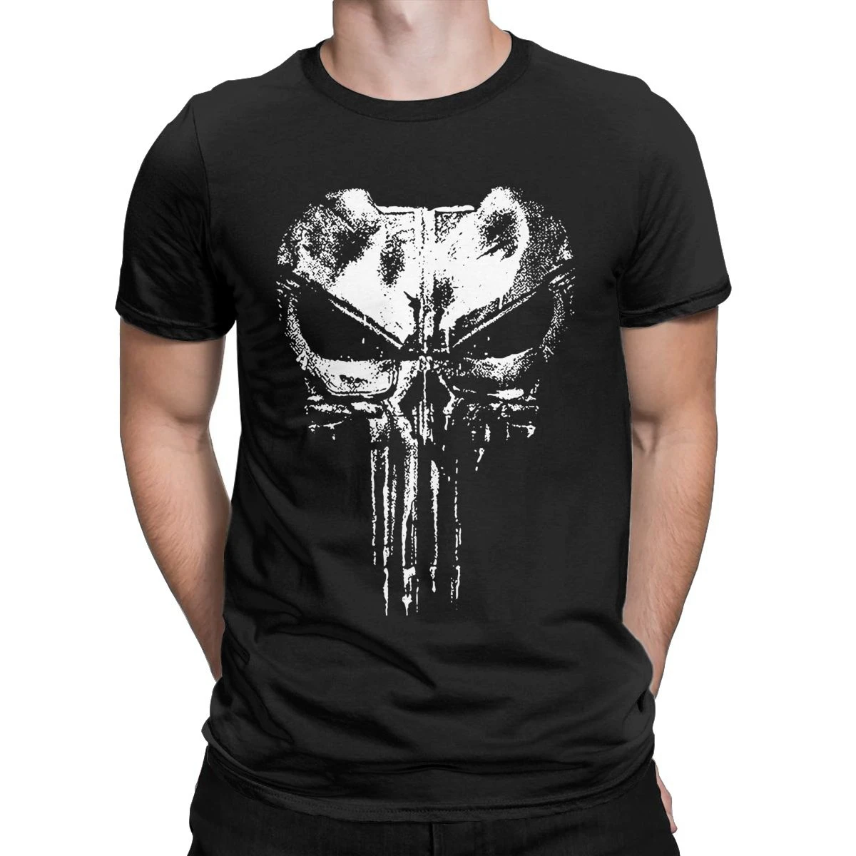 Punisher For Boyfriend Gift T-Shirt for Men Superhero Casual Cotton Tees Round Collar Short Sleeve T Shirts Gift Idea Clothing
Punisher For Boyfriend Gift T-Shirt for Men Superhero Casual Cotton Tees Round Collar Short Sleeve T Shirts Gift Idea Clothing
