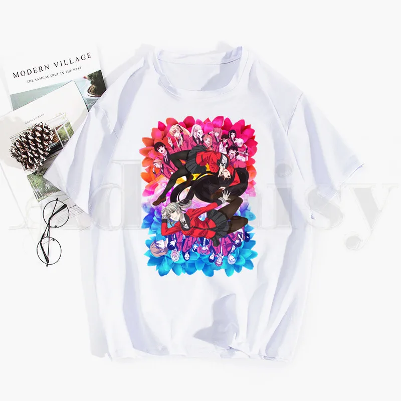 Japanese Anime Kakegurui Yumeko Jabami Ullzang Short Sleeve Female Tops Tees Harajuku VintageT Shirts Women's T-shirt
Japanese Anime Kakegurui Yumeko Jabami Ullzang Short Sleeve Female Tops Tees Harajuku VintageT Shirts Women's T-shirt