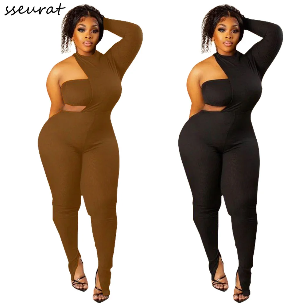 Sexy Women Jumpsuits Club Wear Fashion Asymmetric Hollow Out Bodycon Romper Autumn 2022
Sexy Women Jumpsuits Club Wear Fashion Asymmetric Hollow Out Bodycon Romper Autumn 2022