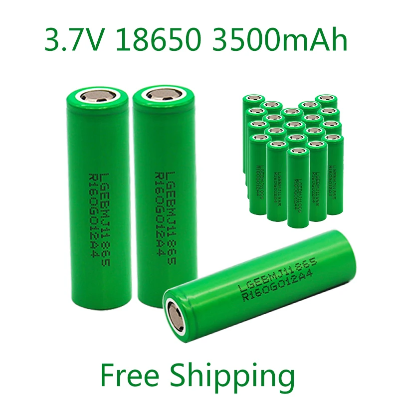New Original 18650 battery 3.7V 3500mAh 20A 18650 Rechargeable battery high-current For Flashlight batteries for18650 Battery
New Original 18650 battery 3.7V 3500mAh 20A 18650 Rechargeable battery high-current For Flashlight batteries for18650 Battery